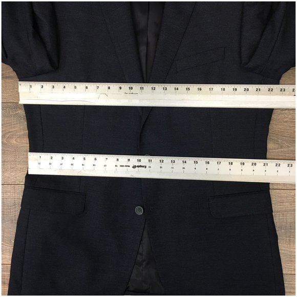 Calvin Klein Mens Blazer Sport Coat Two Button Casual Jacket 42L Silk Wool Suits - Picture 11 of 13